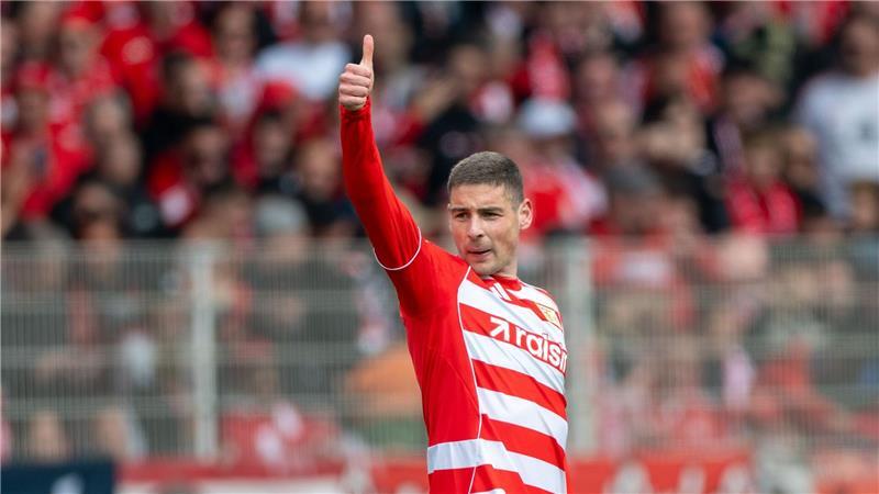 Bejubelte seinen Führungstreffer: Union-Stürmer Andrej Ilic. 