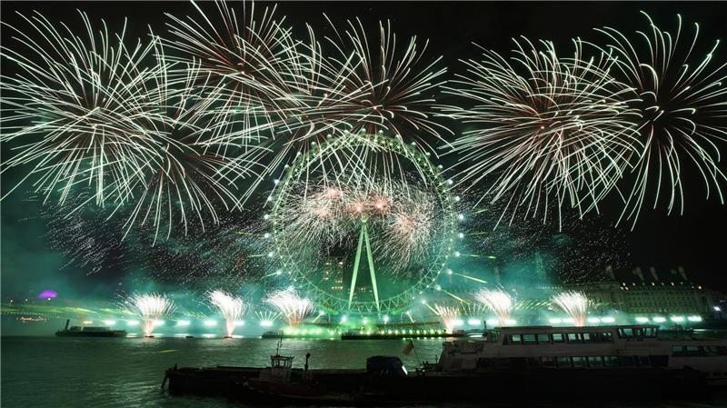 Bekanntes Bild zu Silvester: Das Feuerwerk in London.