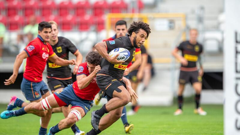 Rugby 7er-EM: DRV-Team erkämpft sich Bronze Ben Ellermann (am Ball) holte mit dem DRV-Team in der Gesamtwertung Bronze.