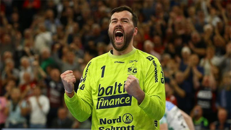 Benjamin Buric zeigte eine starke Leistung im Tor der SG Flensburg-Handewitt. (Archivbild)