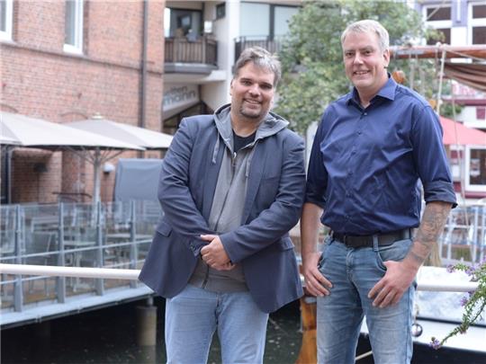 Benjamin Koch-Böhnke und Lars Leopold (rechts) kämpfen für den Einzug in den Landtag. Foto: Wisser