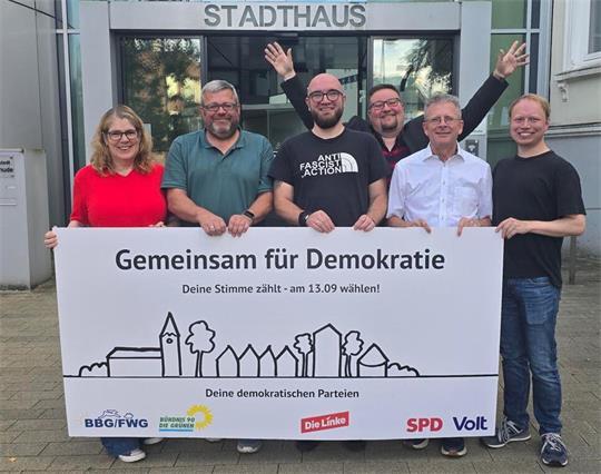 Bente Rosebrock (Bündnis 90/Die Grünen), Ralf Dessel (parteilos), Gerrit Steffens (SPD), Clemens Ultsch (Die Linke), Christian Krüger (SPD) und Leonard Richter-Matthies (Volt).