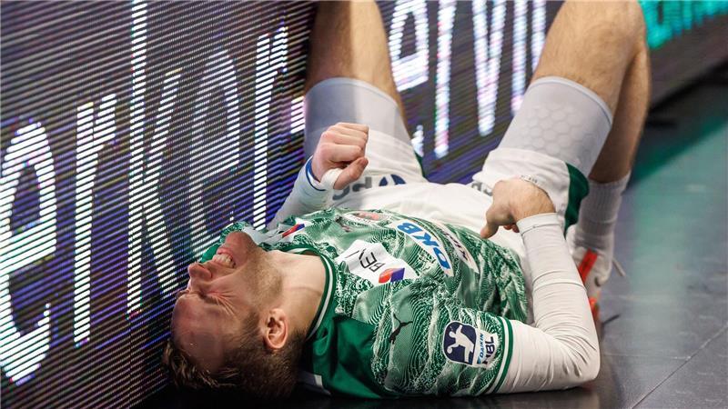 Berlins Welthandballer Mathias Gidsel musste einiges einstecken. 