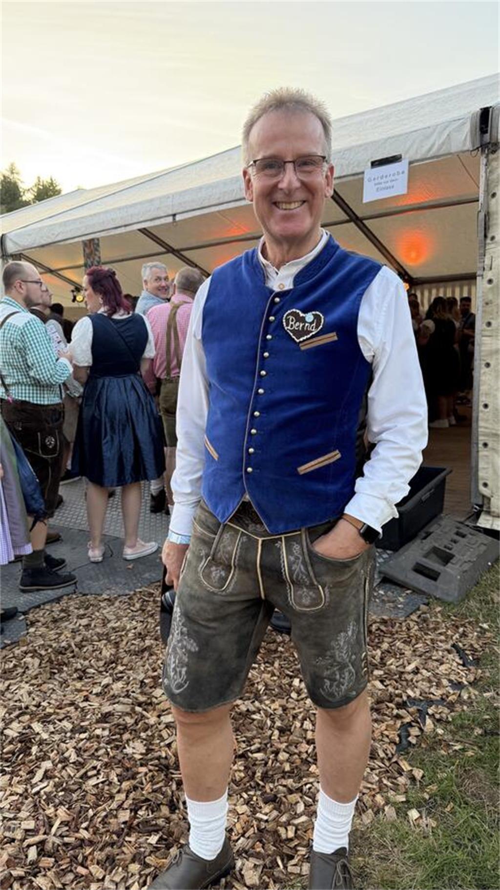 Bernd Meinke vom Verein Insel im Moor und Oktoberfest-Organisator seit der erste...