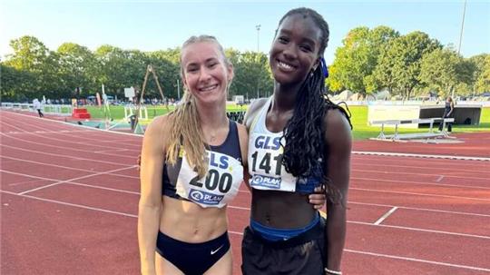 Bernice Amofa (rechts) bringt gute Voraussetzungen für eine erfolgreiche Mehrkampfkarriere mit.