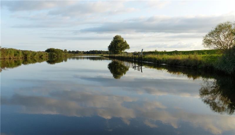Studie vorgelegt: Wasser aus der Oste soll Riesenspeicher in Kehdingen füllen Beschaulich, natürlich und schützenswert: Viele Experten und Ehrenamtliche engagieren sich für den Fluss Oste . Foto Eidtmann