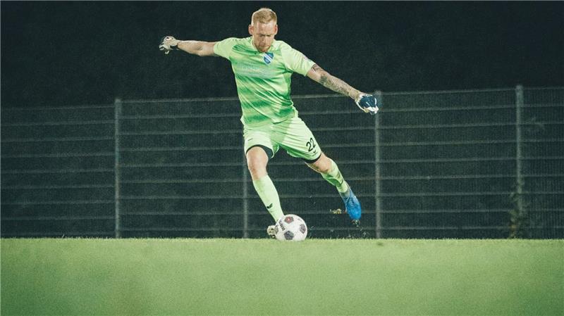 Kraftpaket im Tor: „Maschine“ Tobias Dreyer wechselt nach Stade Besonders weite Abstöße sind sein Markenzeichen.