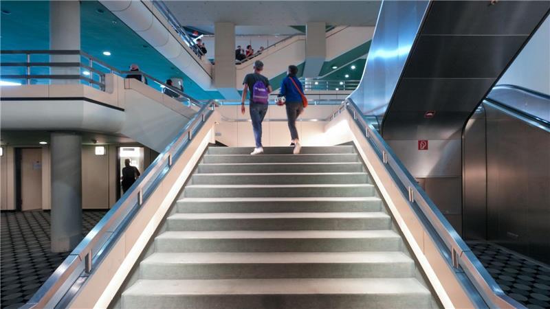 Das Raumschiff im Westen Berlins - was wird aus dem ICC? Besucher haben nur selten die Gelegenheit, das ehemalige Kongresszentrum ICC von innen zu sehen. (Archivbild)