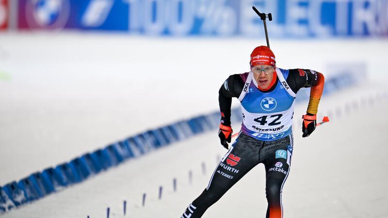 Biathlet Roman Rees gewinnt den Weltcup in Östersund.