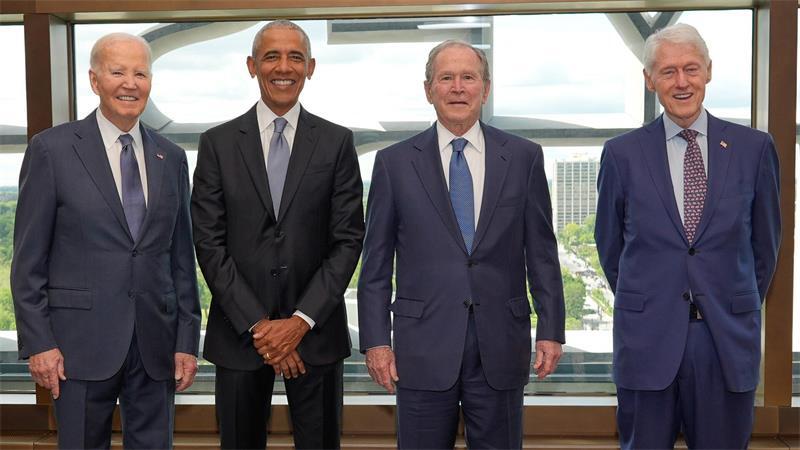 Der letzte Erfolg der Demokraten? Obama wird 65 Biden, Obama, Bush und Clinton – nur ein noch lebender US-Präsident fehlt. (Archivbild)