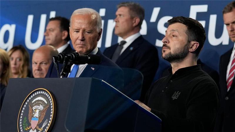 US-Präsident Biden lädt zu Ukraine-Treffen in Deutschland Biden macht klar, dass er hinter der Ukraine steht. (Archivbild)