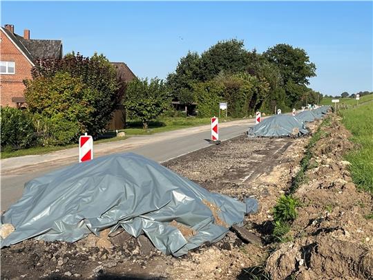 K39-Baustelle: Asphalt-Ärger stoppt den Straßenbau in Jork