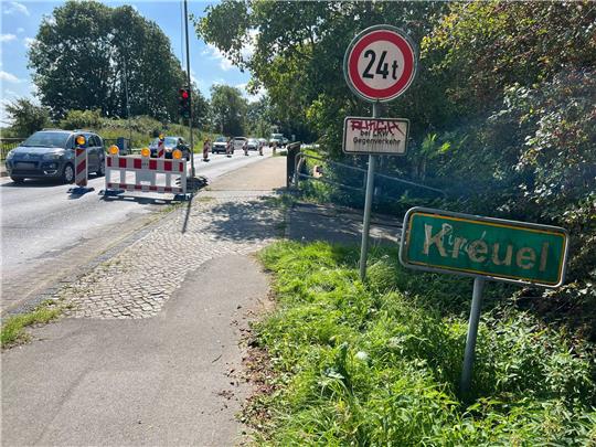 Sperrung bremst in Bützfleth den Verkehr aus