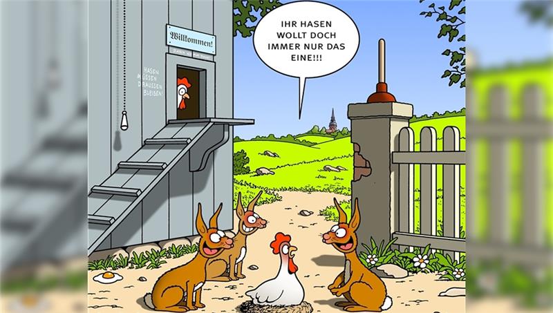 Tetsches künstlerisch-humorvoller Gruß zum Osterfest