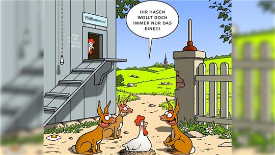 Tetsches künstlerisch-humorvoller Gruß zum Osterfest