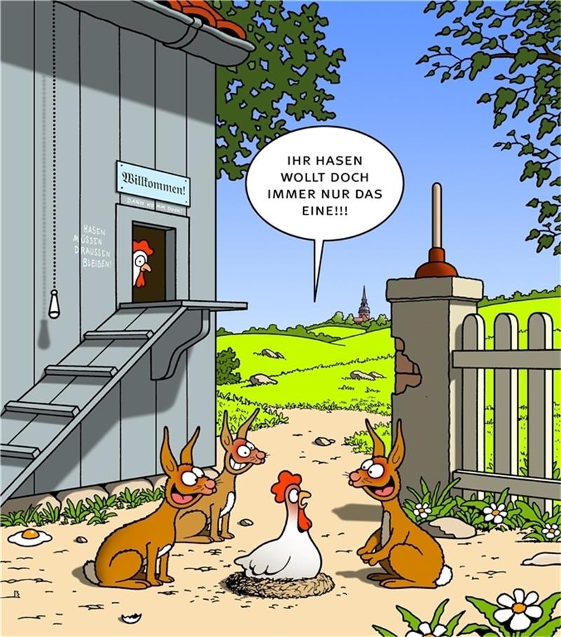 Tetsches künstlerisch-humorvoller Gruß zum Osterfest