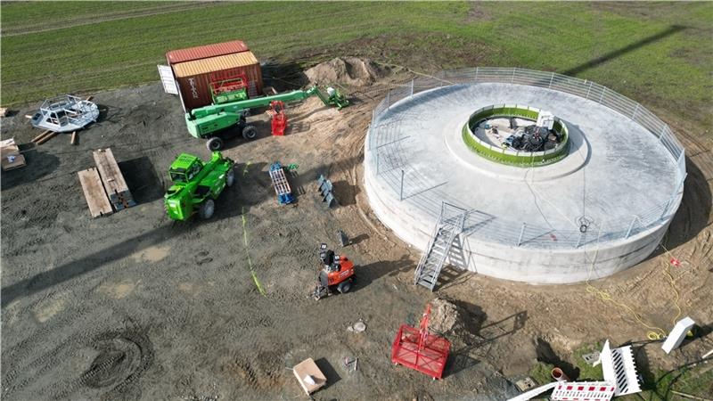 Führung für Bürger im Windpark Krummendeich