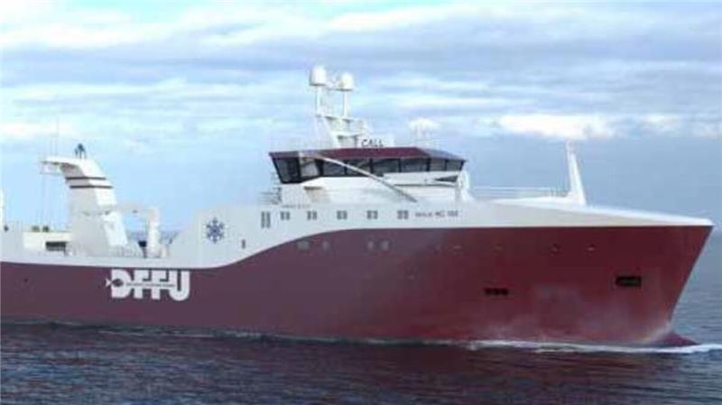 Neues High-Tech-Schiff für Deutsche Fischfang Union in Cuxhaven