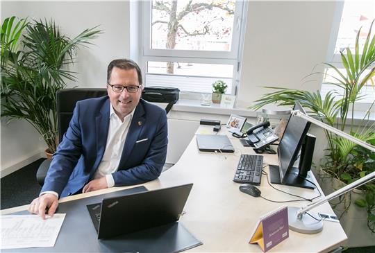 So lief der erste Arbeitstag des neuen Landrats