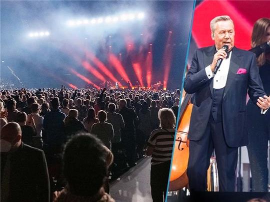 Roland Kaiser begeistert bei 2-G-Konzert vor 10.000 Fans in Barclays-Arena