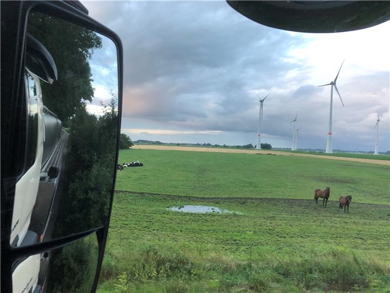 Er hat immer ein paar Tausend Liter Milch im Tank