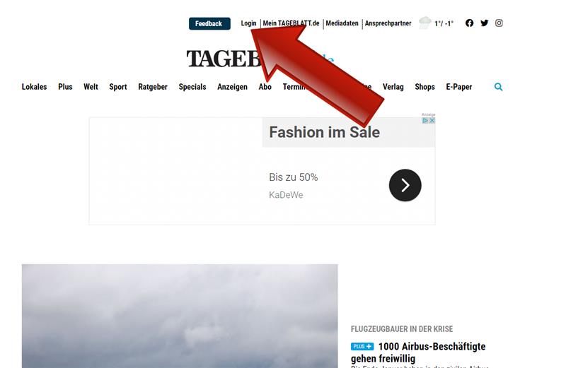 Das neue TAGEBLATT online Das neue TAGEBLATT online