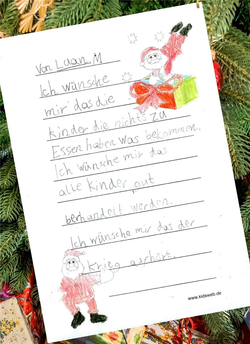 Ein Brief ans Christkind ...