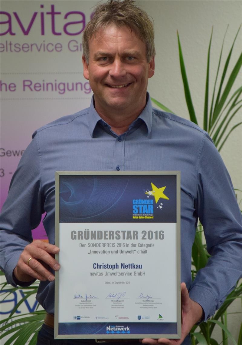 Christoph Nettkau ist Gründerstar im Bereich Umwelt