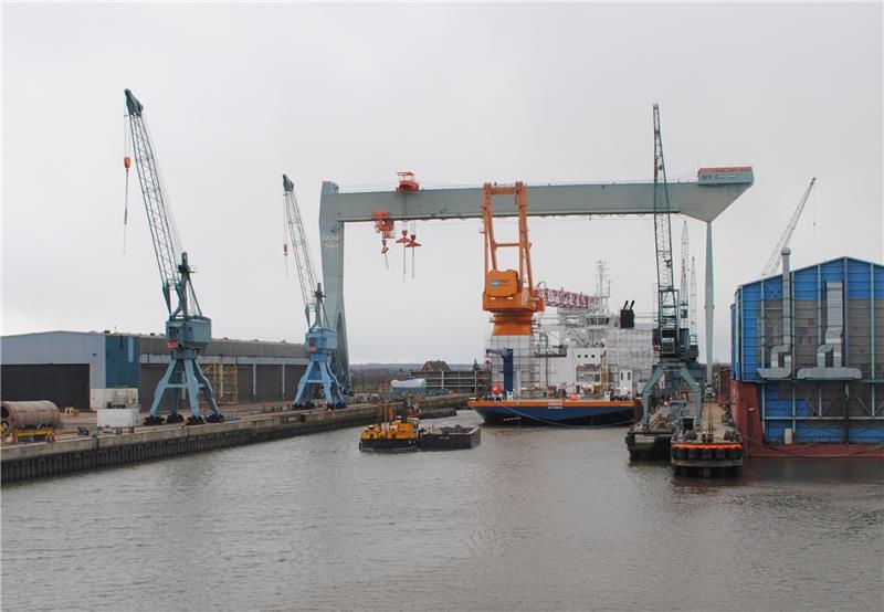 Russen kaufen die Sietas-Werft in Neuenfelde bei Hamburg