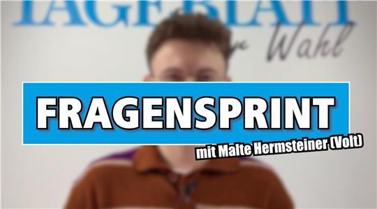 Transkript: Malte Hermsteiner im Fragensprint