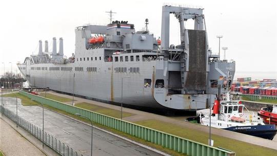 Bild aus dem Februar 2023: Die „Leroy A. Mendonca“ läuft in Bremerhaven ein.