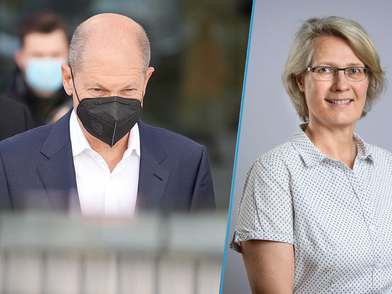 Birgit Marschall beobachtet in Berlin die Sondierungsgespräche mit SPD-Kanzlerkandidat Olaf Scholz.