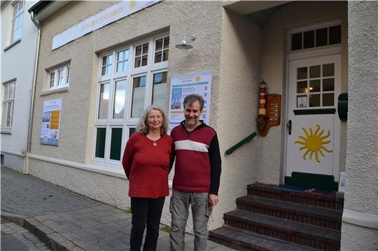 Birte Riel und Frank Maier wollen in ihrem „Haus der Horizonte“ ein Senioren-Wohnprojekt realisieren. Foto: Helfferich