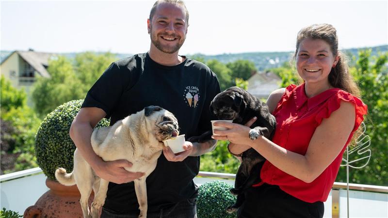 Wenn Eisdielen auf den Hund kommen Bis das Eis ausgeschleckt ist, dauert es rund 20 Minuten.