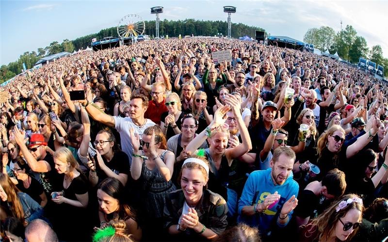 Bis zu 78.000 Besucher bevölkerten vor Corona das Hurricane-Festival in Scheeßel. Archivfoto: dpa-Bildfunk