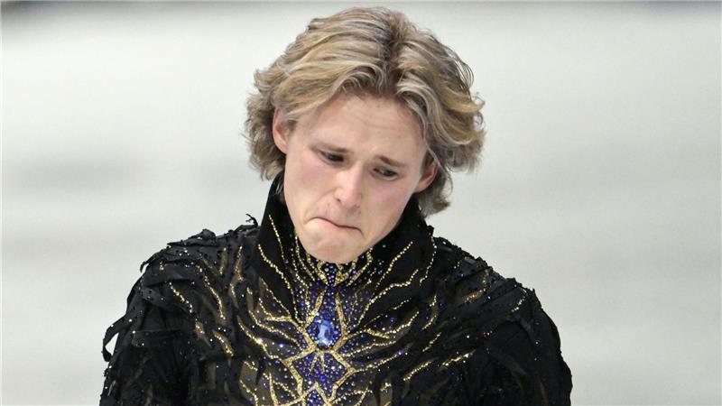 Bitter enttäuscht: Das Eiskunstlauf-Wunderkind Ilia Malinin patzte mehrfach in der Kür. (Archivbild)