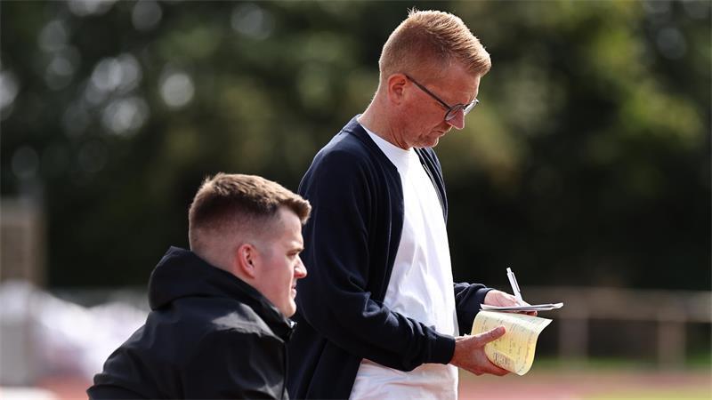 Björn Stobbe und sein Co-Trainer Robin Stare coachen die Kreisauswahl.