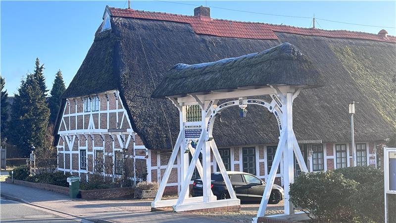 Blick auf das Dorfgemeinschaftshaus in Neuenkirchen.