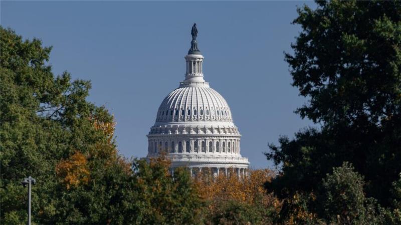 Prognosen: Repräsentantenhaus bleibt bei Republikanern Blick auf das Kapitol in der US-Hauptstadt Washington.