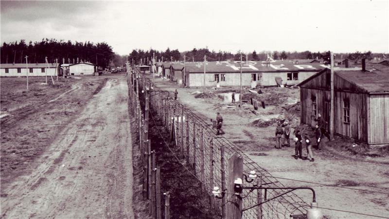 Blick auf das Kriegsgefangenenlager Sandbostel.
