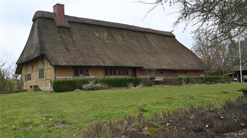 Blick auf das Niederdeutsche Hallenhaus von 1635.