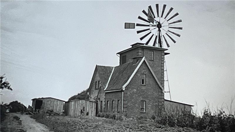 Blick auf das Wasserwerk Horneburg in der Zeit der Weimarer Republik.