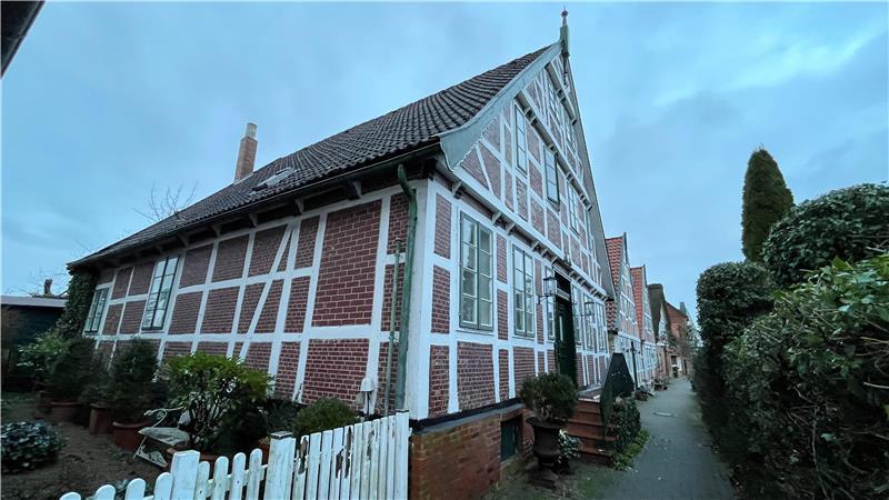 Ein großer Altländer Ingenieur erbaute das Blaue Wunder in Dresden Blick auf das Wohnhaus der Familie an der Kleinen Seite in Borstel.