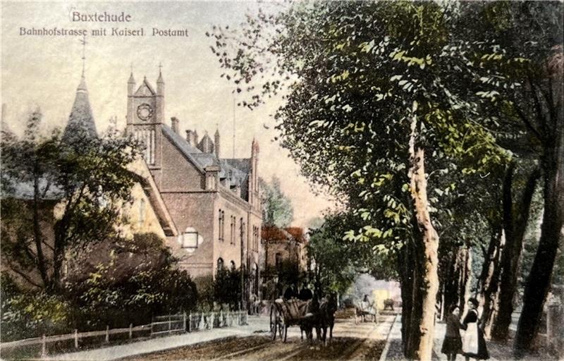Blick auf das kaiserliche Postamt von 1894, heute Amtsgericht Buxtehude.