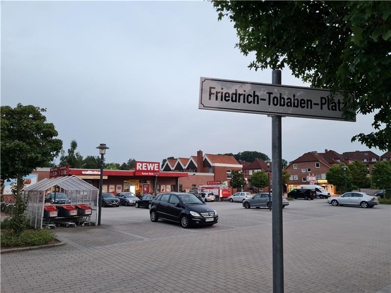 Blick auf den Friedrich-Tobaben-Platz mitten in Harsefeld. Foto: Beneke