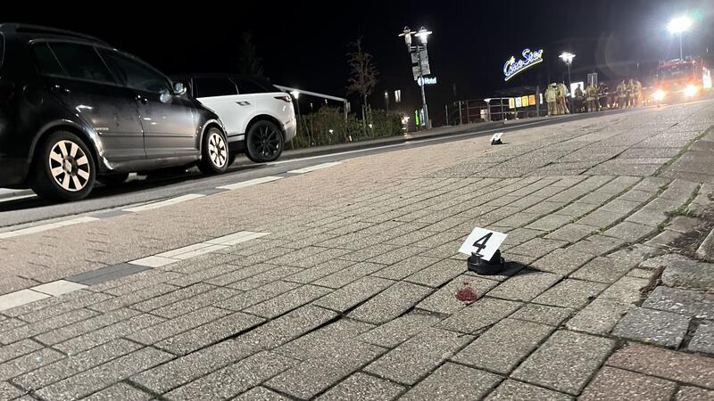 Blick auf den Unfallort in der Straße Beim Salztor.