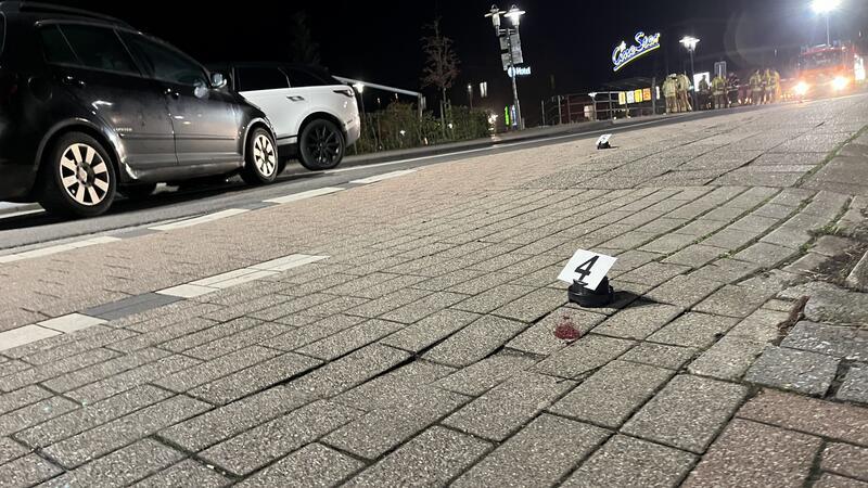 Blick auf den Unfallort in der Straße Beim Salztor.