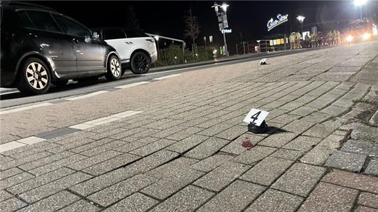 Blick auf den Unfallort in der Straße Beim Salztor in Stade.