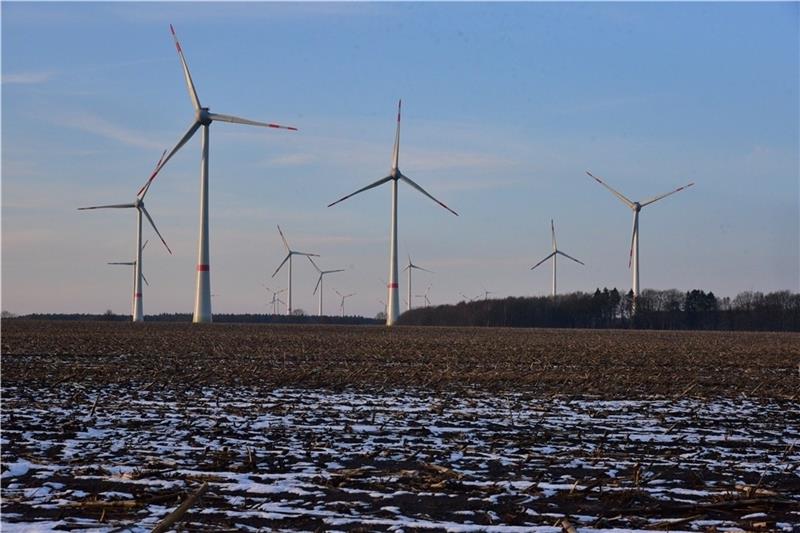Blick auf den Windpark zwischen Ohrensen und Linah: Das Projekt war von Anfang an umstritten. Foto: Beneke