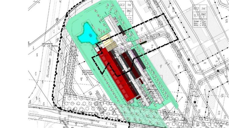 Aus für Stade: Rat segnet Bebauungsplan für DHL-Zustellstützpunkt ab Blick auf den geplanten Zustellstützpunkt der DHL-Group in Hollern.